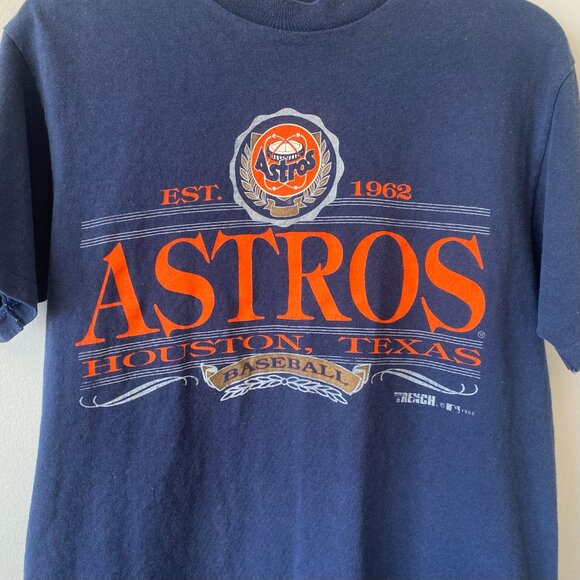 90s Vintage MLB Houston Astros Single Stitch Graphic T-Shirt, Unisex Adult - Picture 2 of 6